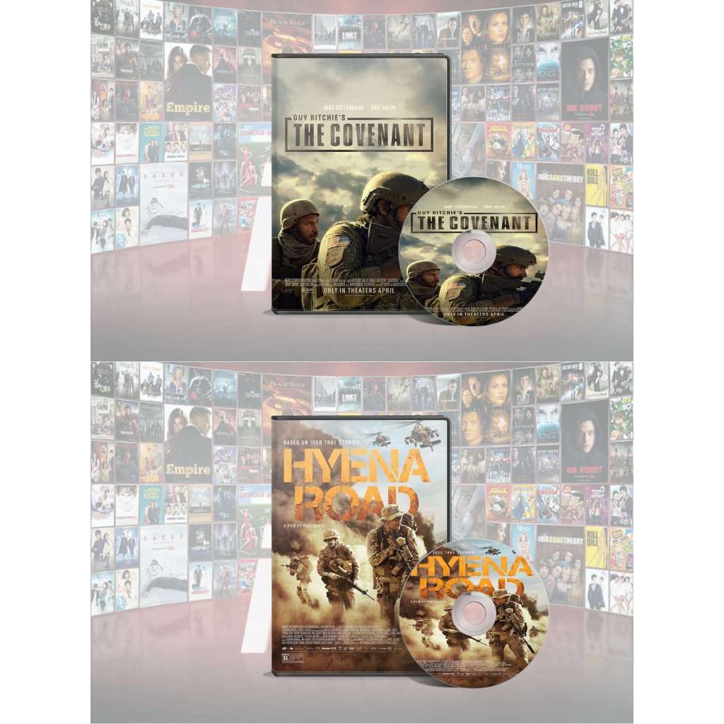 DVD The Covenant (2023) + DVD Hyena Road (2015)