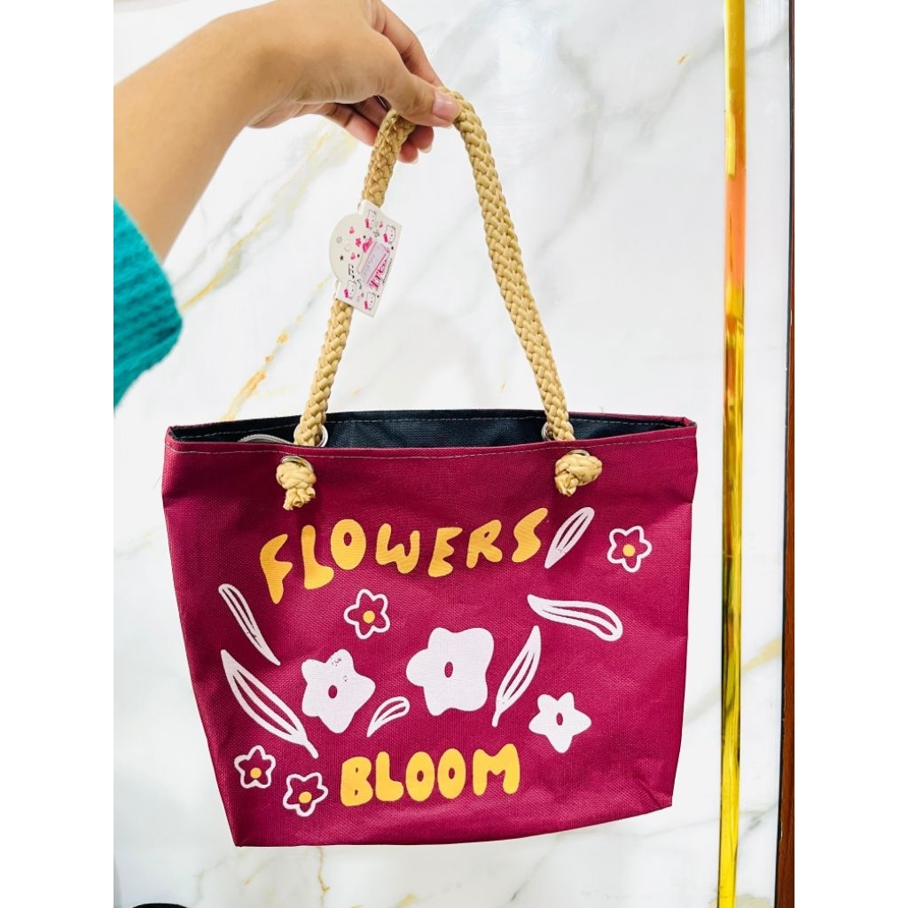 Tas Totebag Kecil Lucu Tali Sumbu