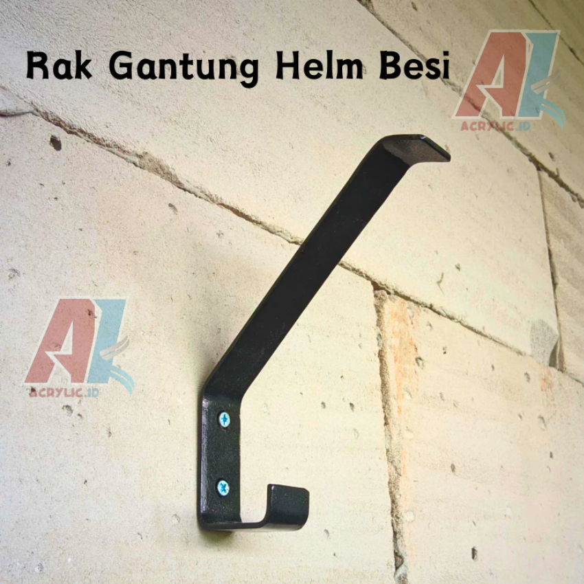 Rak Helm Gantung Besi Rak Helm Besi Dinding Cantolan Rak Gantungan Helm Gantungan Helm Dinding