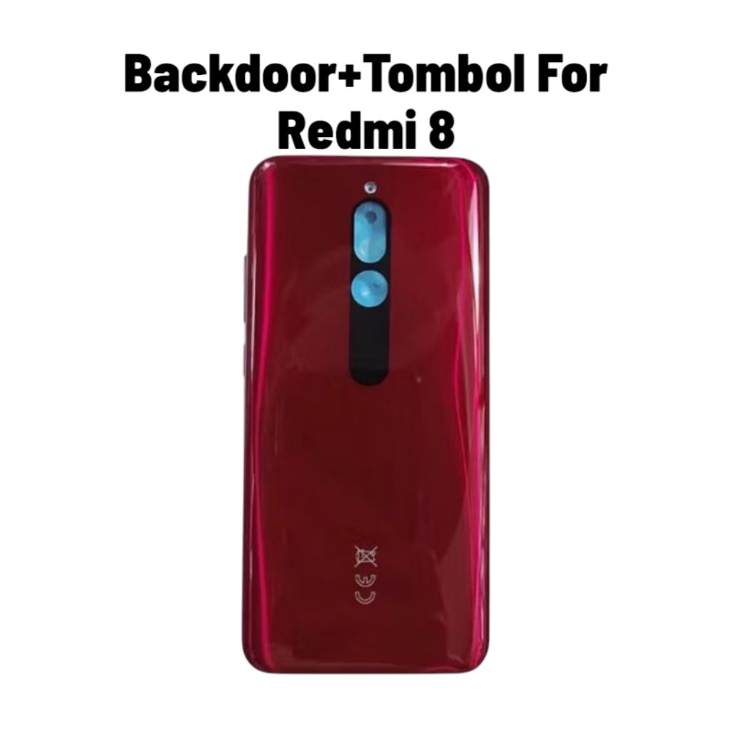 Backdoor+Tombol Xiaomi Redmi 8 Casing Belakang
