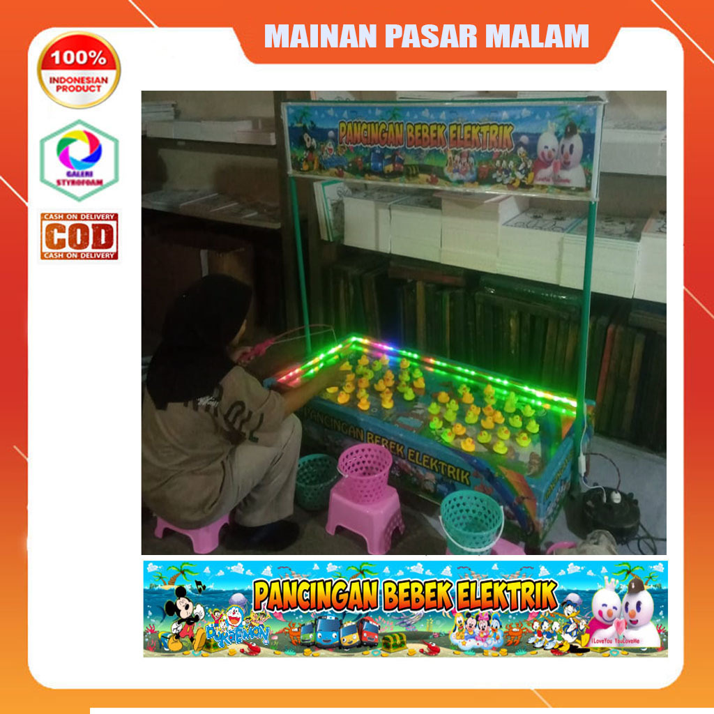 Mainan Pancingan bebek elektrik 2 putaran