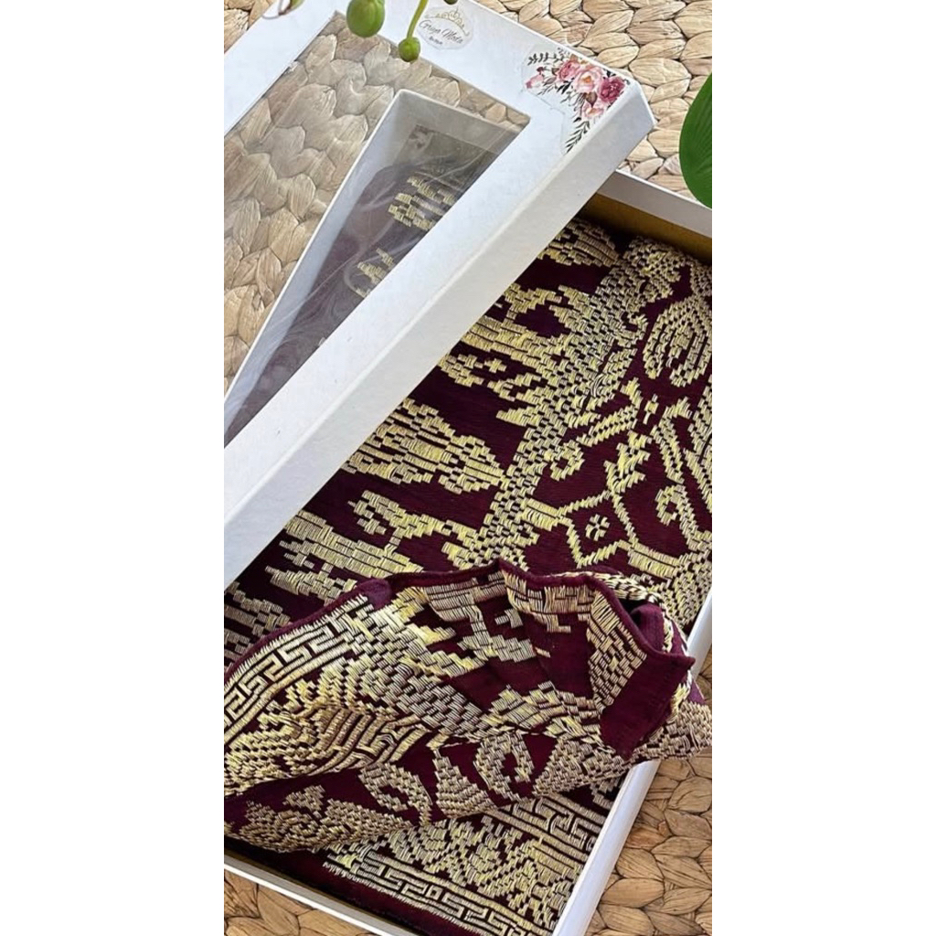 biyaya jahit saput udeng songket asli