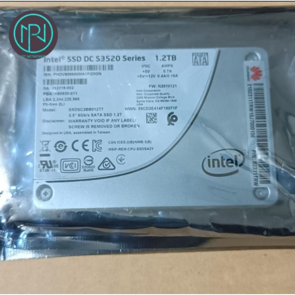 SSD InteL 1.2TB Enterprise SSD DC S3250 Series