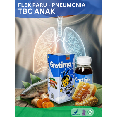 Grotima Obat Alami Pneumonia, Flek Paru, TBC Anak