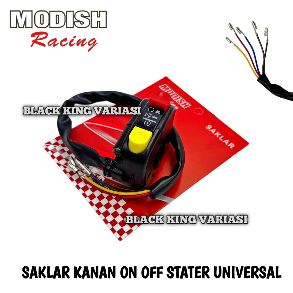 Saklar Kanan On Off Stater Saklar On Off Tombol Merah Kuning Universal Saklar Kanan Stater On Off