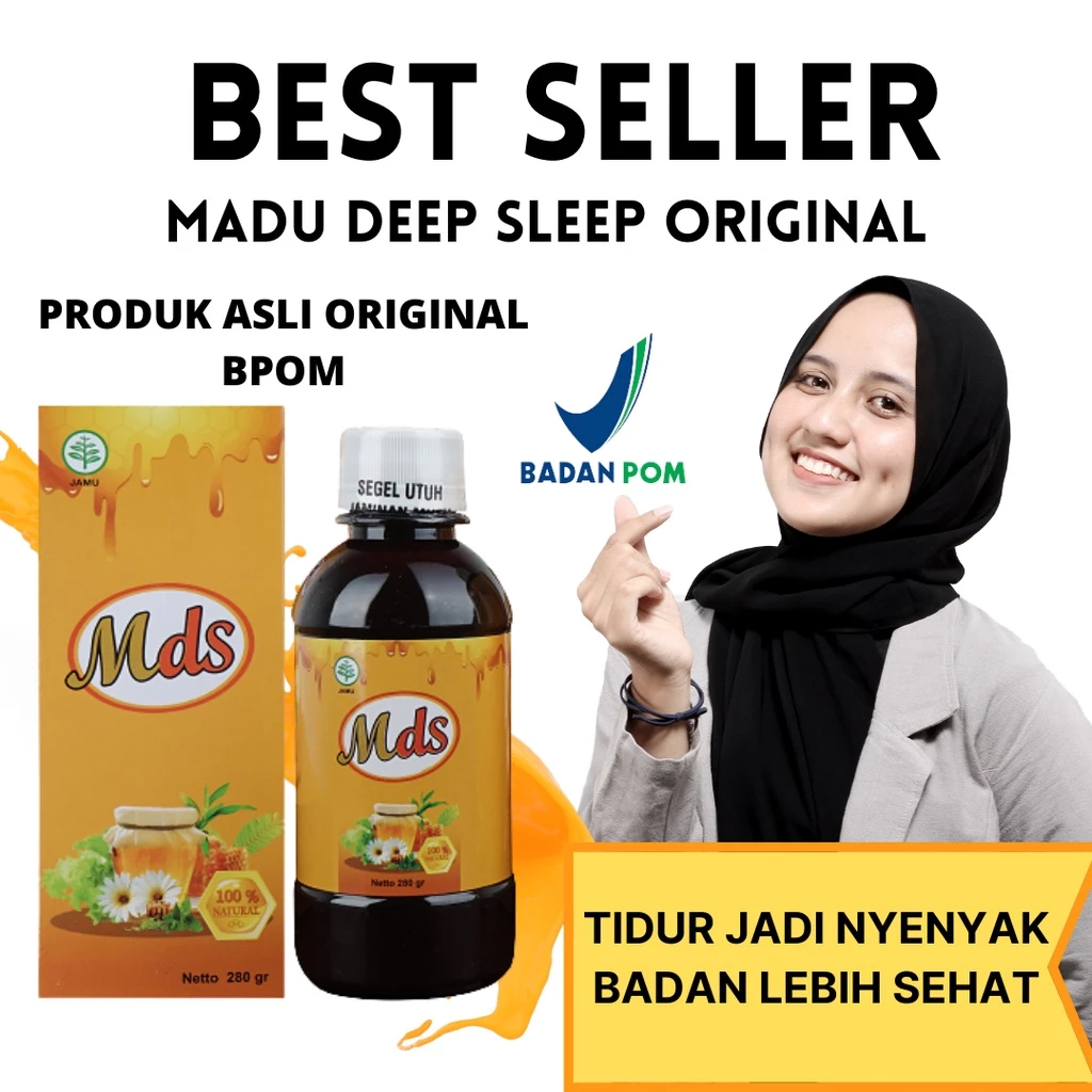 MADU DEEP SLEEP (MDS) HERBAL ALAMI ATASI SUSAH TIDUR INSOMNIA TERLARIS - DEEP SLEEP