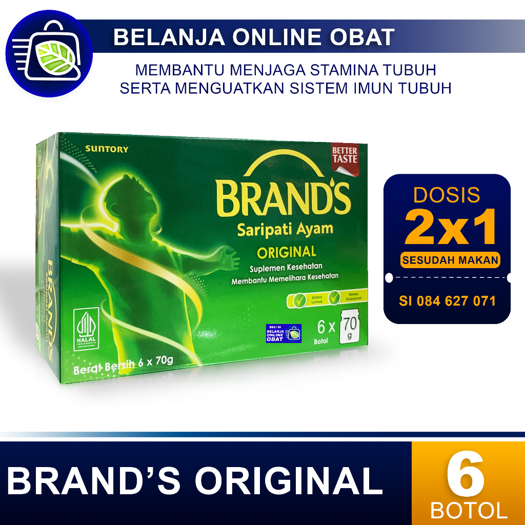 BRANDS Saripati Ayam Original 70Gr - 6 Btl