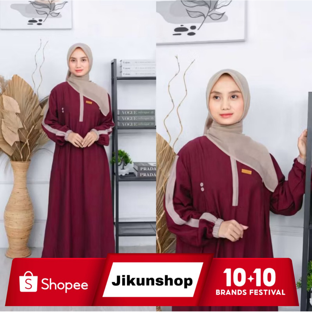 Dress Syari 2026 Remaja Import Games Bj Muslim Viral Emak2 Kekinian Gams Anggun Gamis Syari Mewah Wa