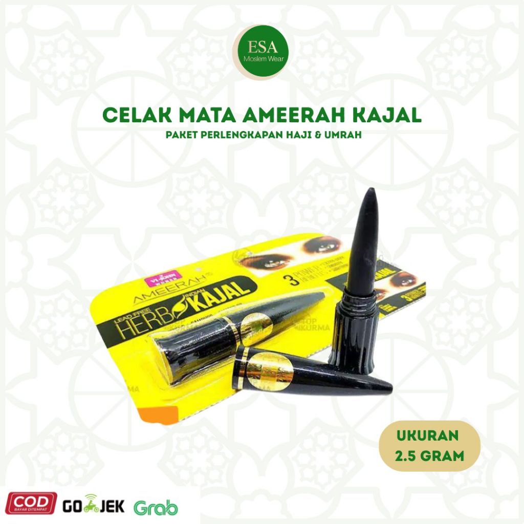 Celak Mata Sifat Mata Kajal | Ameerah Kajal Pencil Kajal | Celak Mata Waterproof