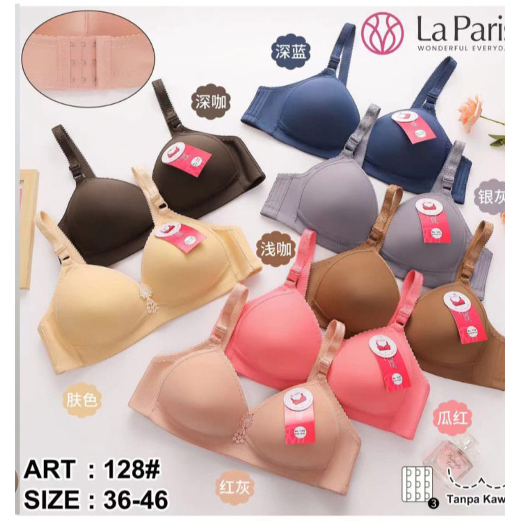 Bra push up Tanpa Kawat Bh Laparis 128 cup C jumbo besar