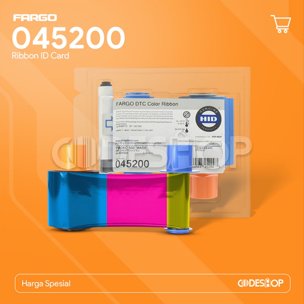 RIBBON COLOR FARGO DTC 4500 - DTC4500E - DTC4500 E | PN : 045200 YMCKO