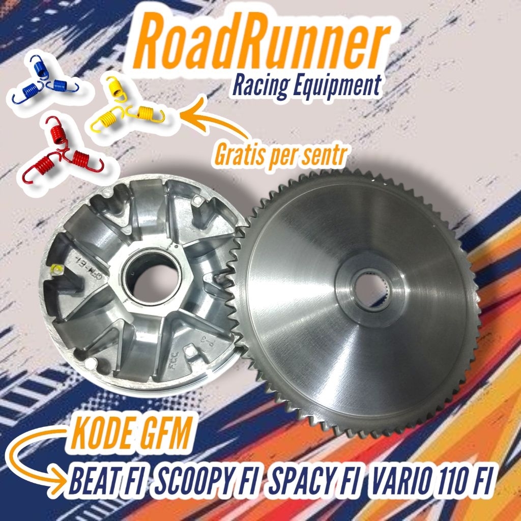 PULLEY RUMAH ROLLER GFM STATER KASAR BEAT FI / SCOOPY FI / SPACY FI / VARIO 110 FI PULLEY CUSTOM BUB
