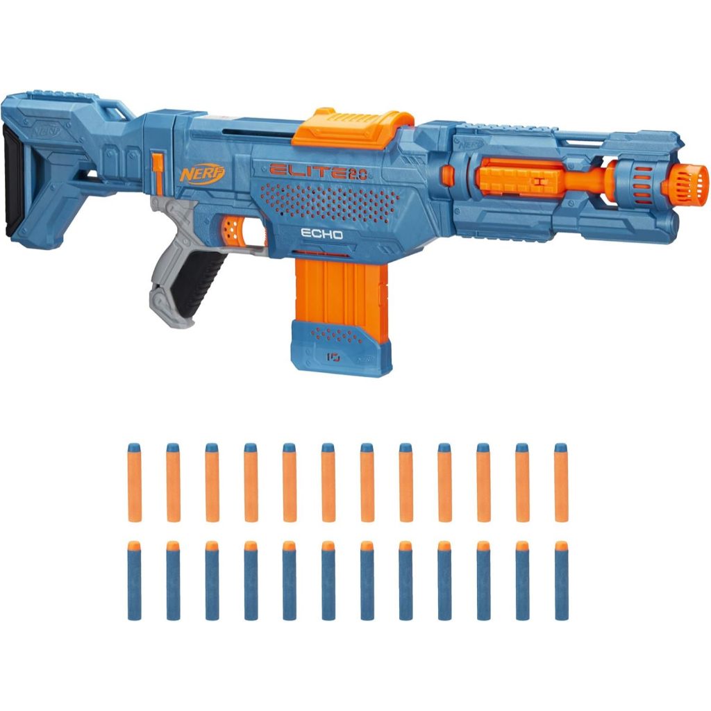 Nerf Elite 2.0 Echo CS-10 Blaster - 24 Official Darts, 10-Dart Clip