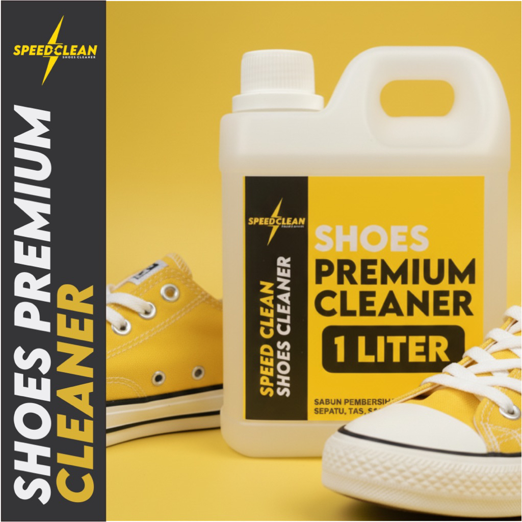 Speed Clean Shoes Cleaner Premium Cleaner 1 Liter Sabun Pembersih Sepatu Pembersih Noda Sepatu Sabun