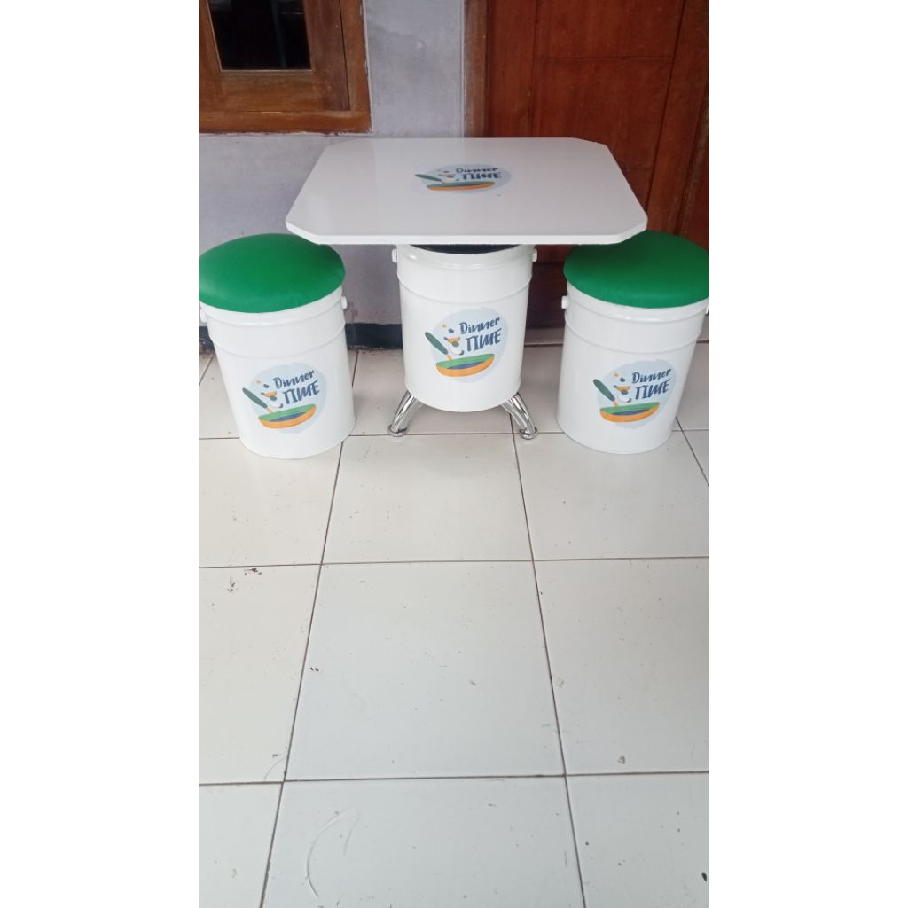 set tong kursi caffe/teras,, kursi tong unik,,,