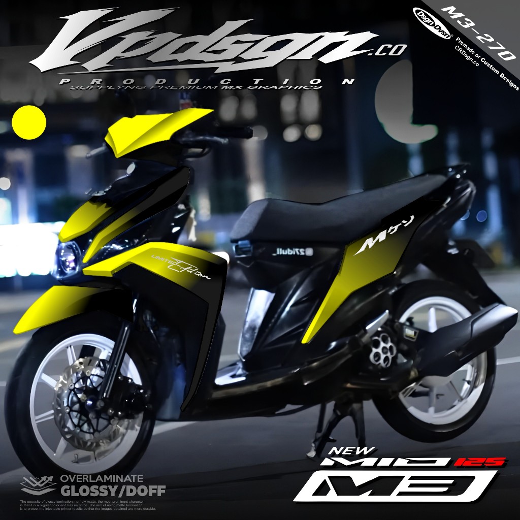Decal Mio M3 Full Body - Stiker Motor Mio M3 Full Body - Mio M3 Full Body - Mio M3 Full Body Variasi