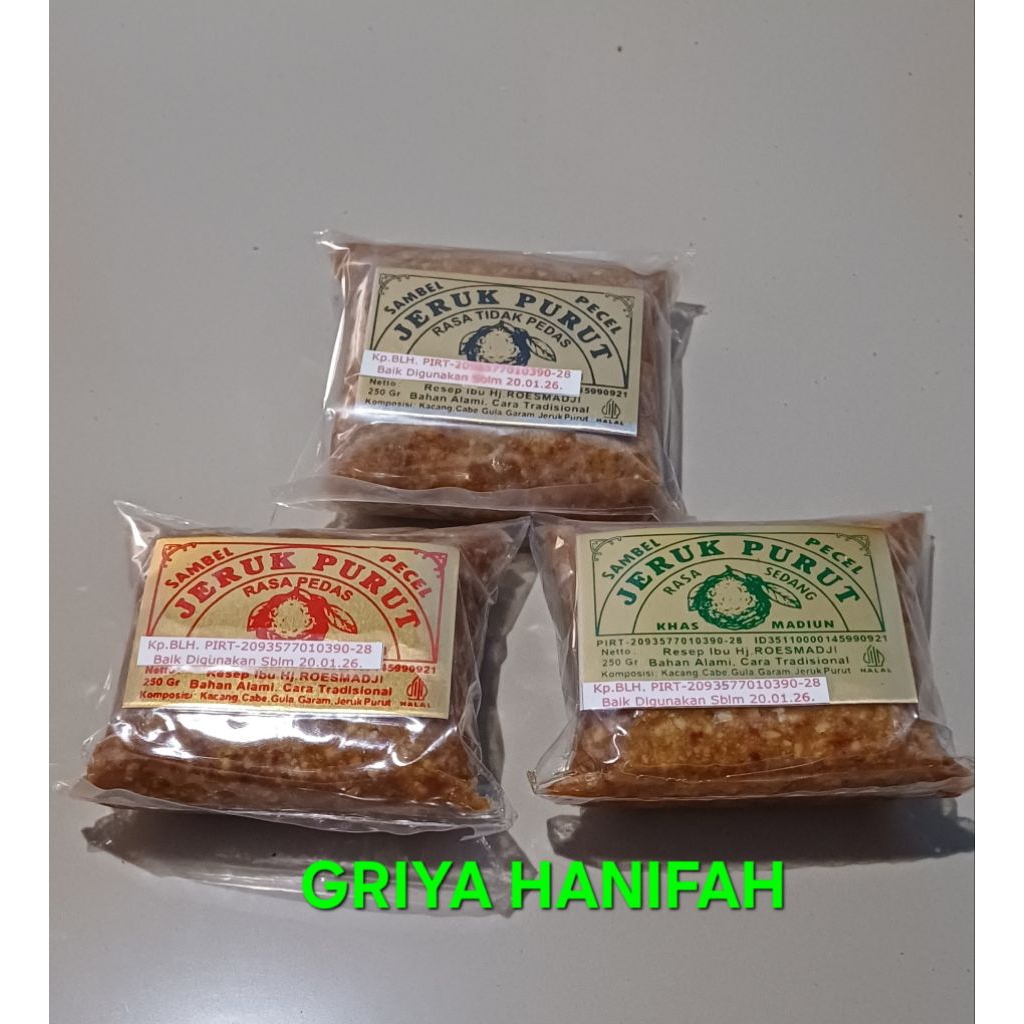 SAMBEL PECEL CAP JERUK PURUT KHAS MADIUN
