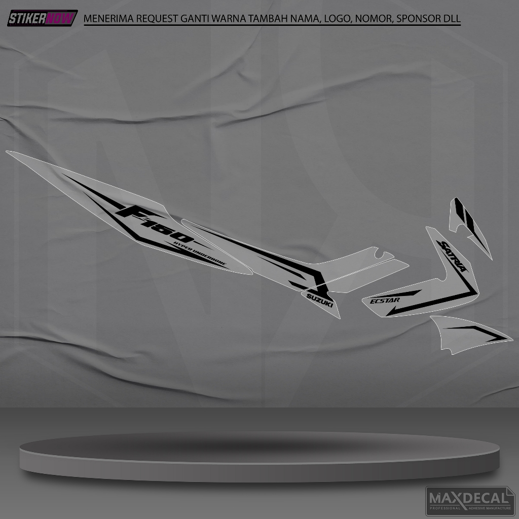Striping Transparan Satria FU Barong Stiker Variasi Motor Satria FU Barong