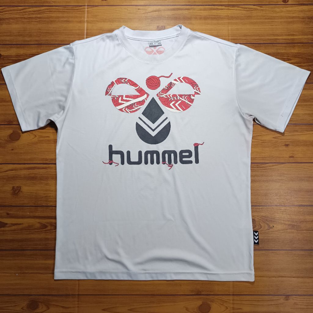 Kaos Jersey Hummel Big Logo Second Original Putih size L