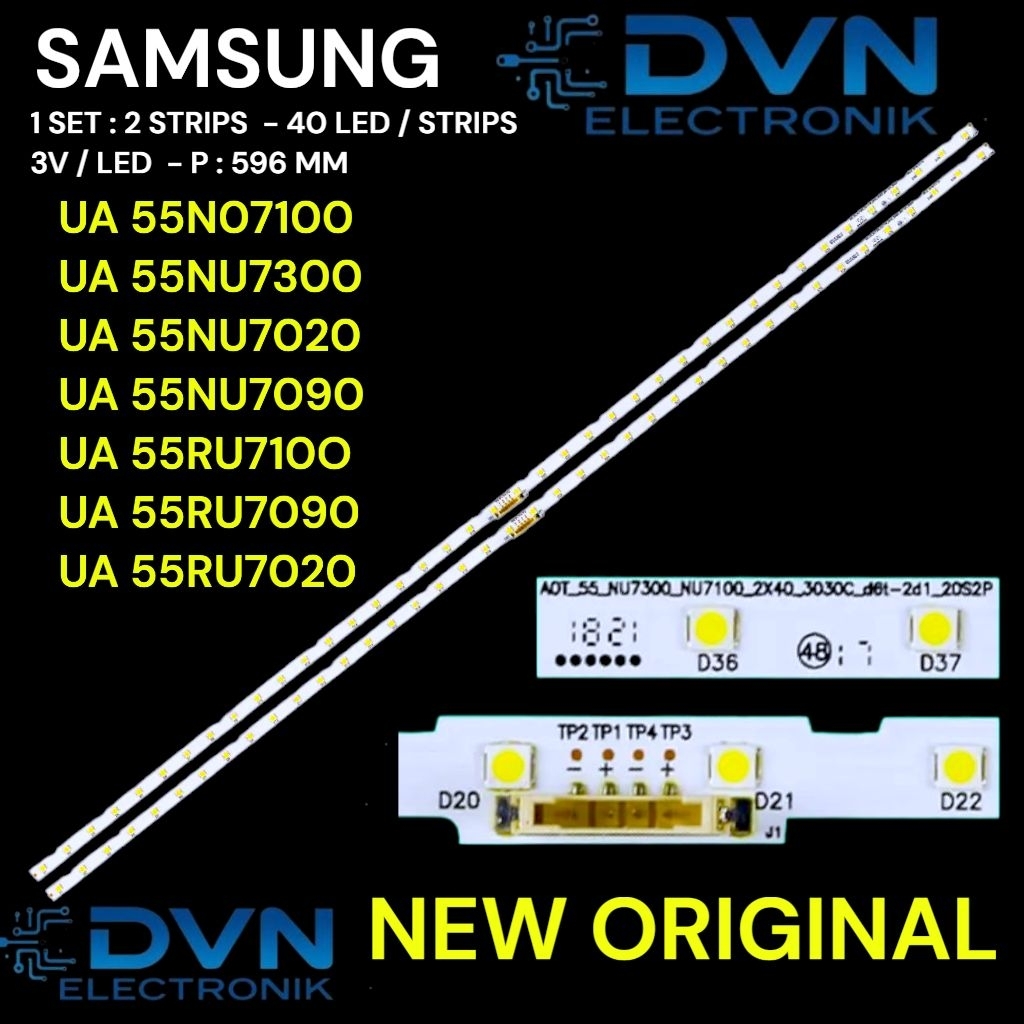 BACKLIGHT TV SAMSUNG 55NU7100 UA 55NU7300 UA 55NU7020 UA 55NU7090 UA 55RU7100 UA 55RU7090 UA 55RU702