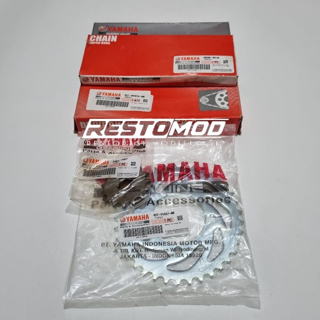 Gir set rx king original yamaha gear set rx king rantai set rx king asli rante set gir rantai rxking