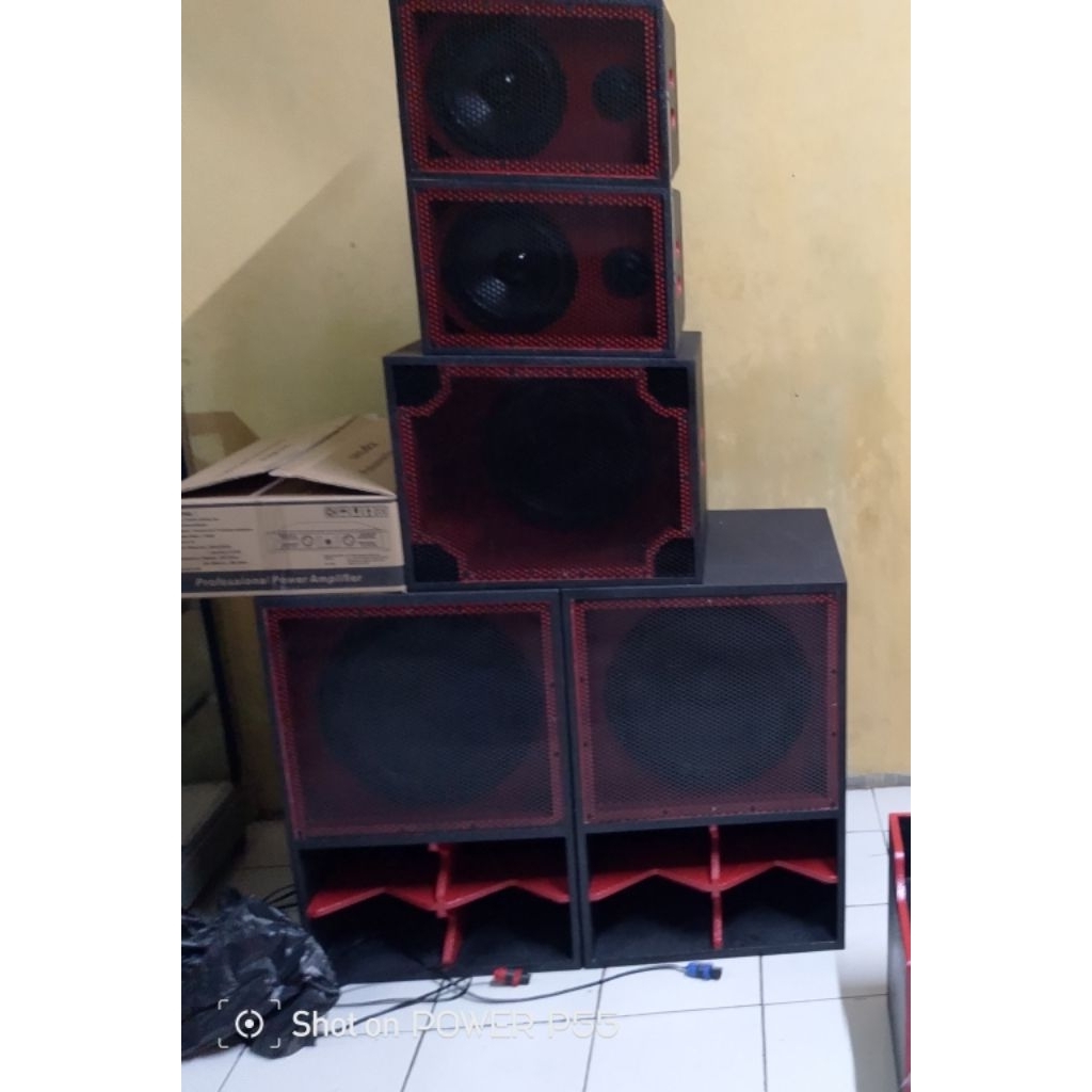 paket sound sistem 15 inc tanpa power dan mixer