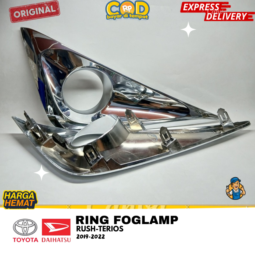 RING FOG LAMP CHROME / ALL NEW RUSH TERIOS COVER FOG LAMP RUSH TERIOS