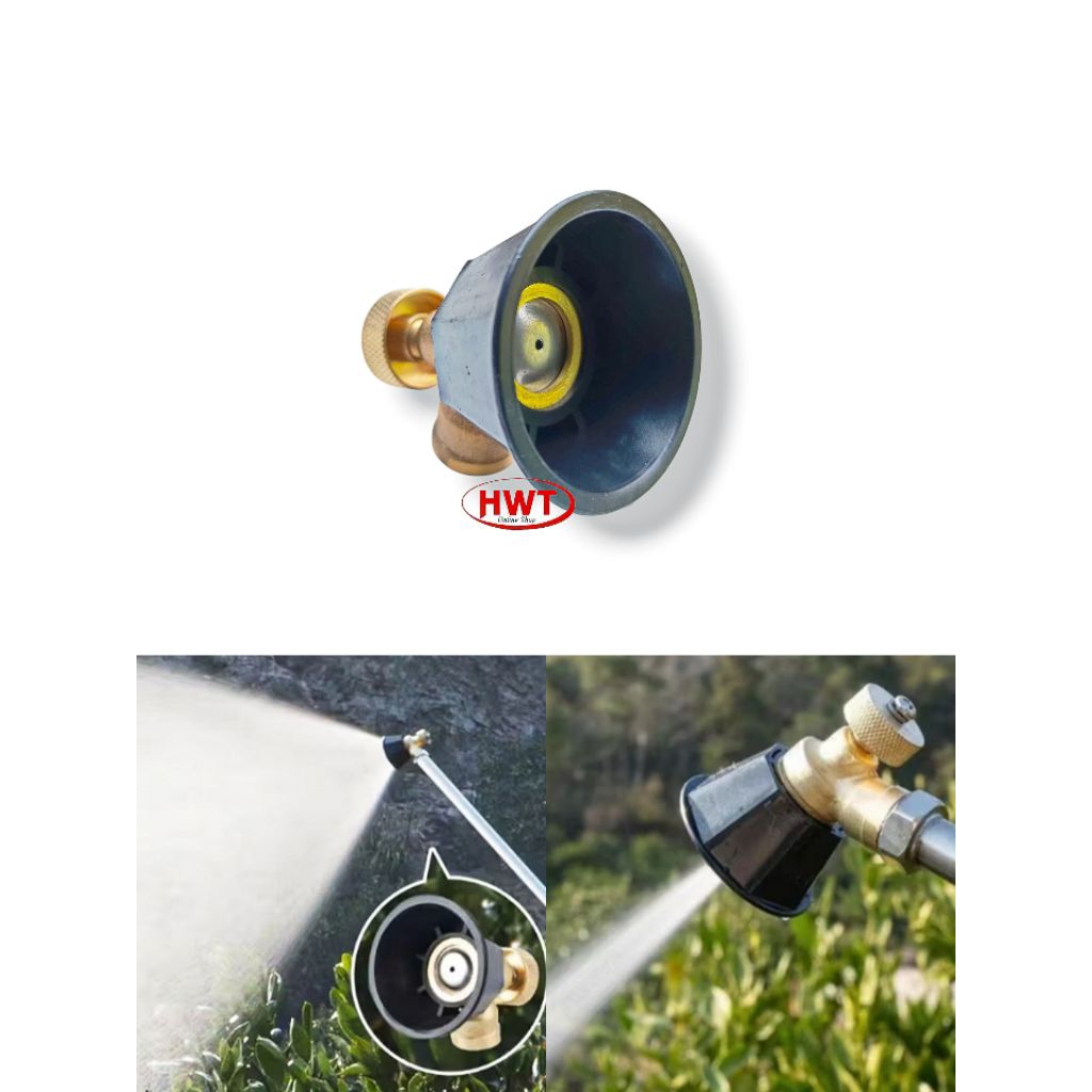 Nozzle Sprayer Adjustable Kuningan Elektrik Manual Corong Hitam TU26 CBA