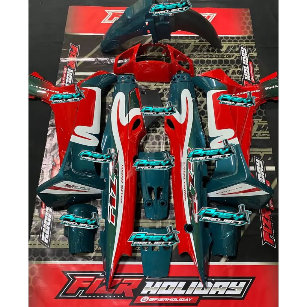 full body halus Yamaha Fiz R model Caltex. cover body halus Yamaha Fiz R Full set