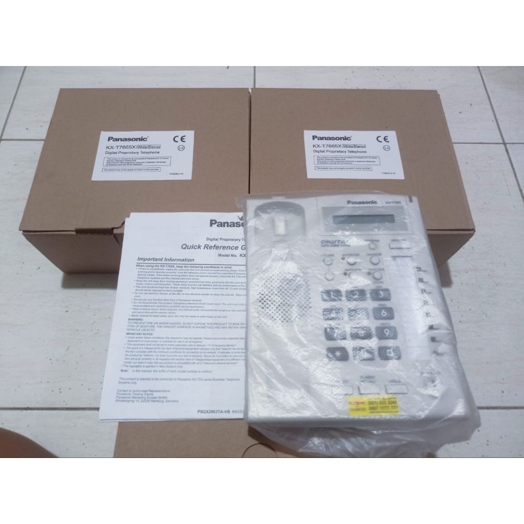PESAWAT TELEPON PANASONIC KX-7665X SECOND SEPERTI BARU+ DUS