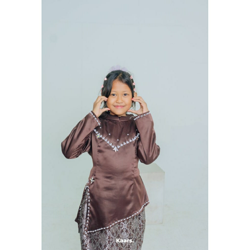 ELIZA KURUNG MELAYU BAJU KURUNG MELAYU ANAK PEREMPUAN ROK SONGKET