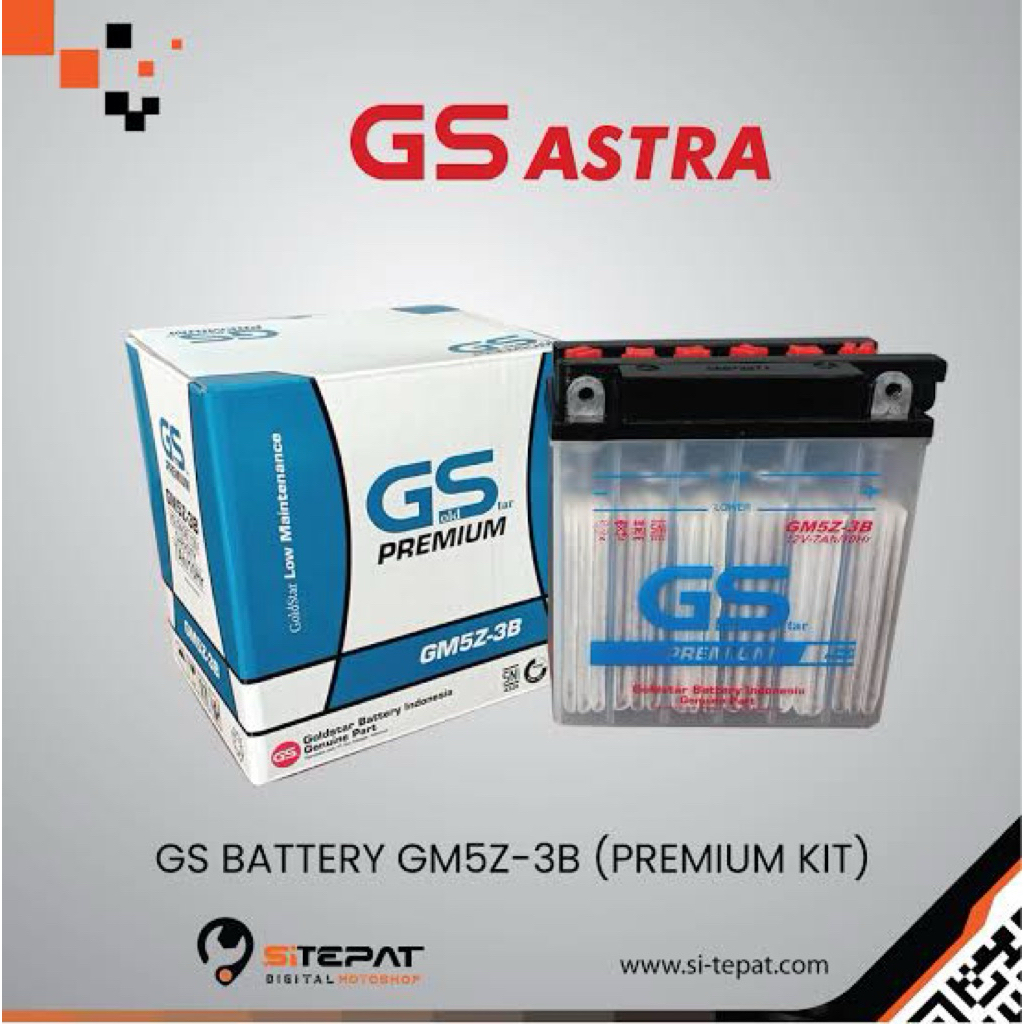AKI GS BATTERY GM5Z-3B (PREMIUM KIT)