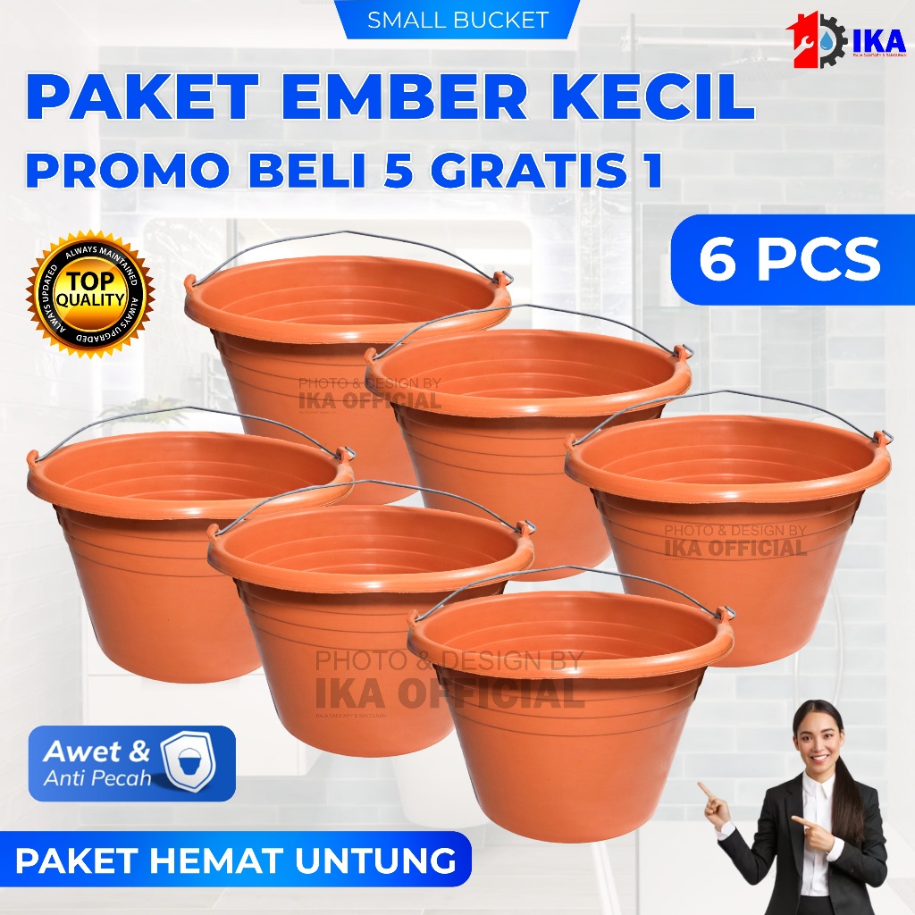 PROMO MURAH 6 EMBER COR BANGUNAN EMBER ANTI PECAH, PROMO EMBER CUCIAN, PROMO EMBER GALON, PROMO EMBE