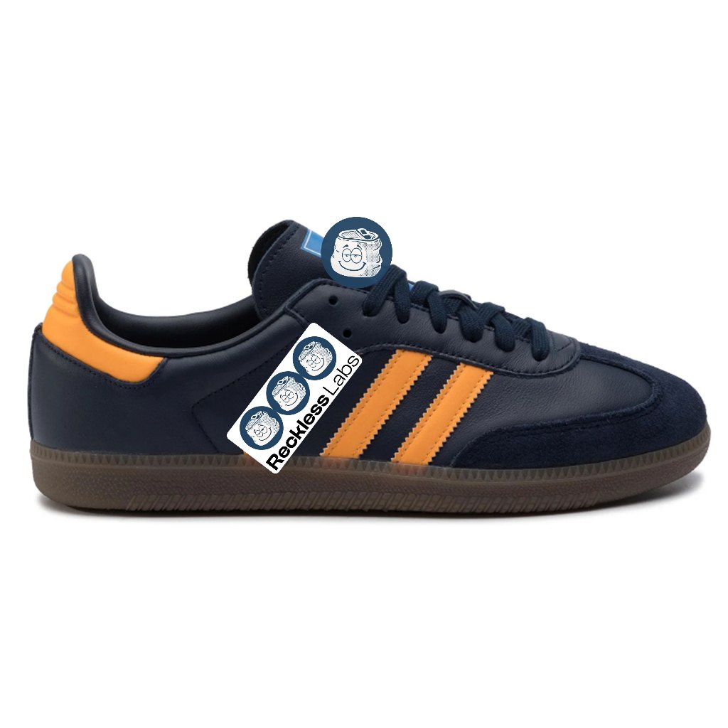 Adidas Samba OG Collegiate Navy Orange Original