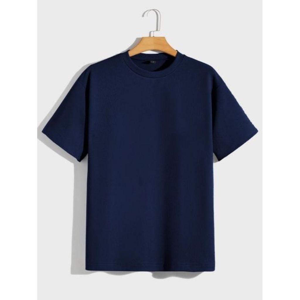 Kaos Polos Combed Katun Warna Navy