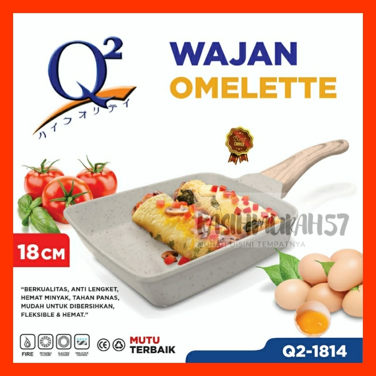 WAJAN OMELETTE UKURAN 18 CM / Q2- 1814 WAJAN PENGGORENGAN OMELETTE