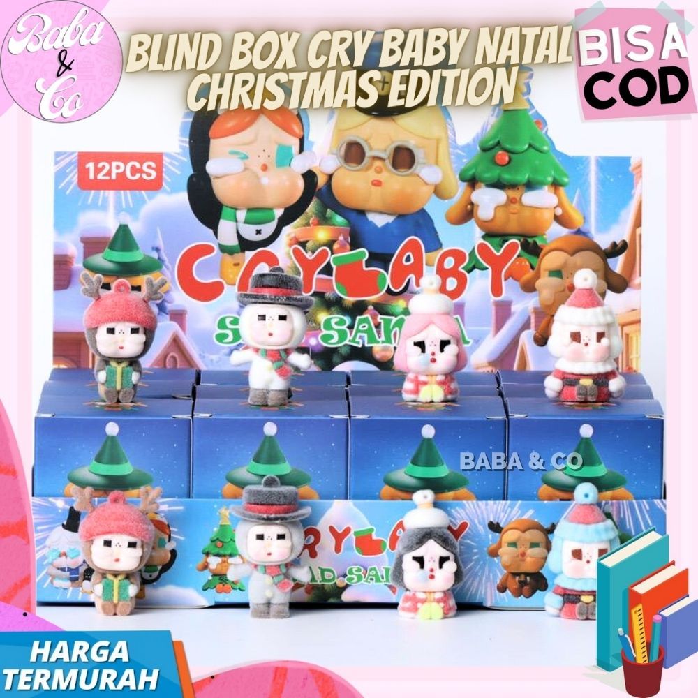 MISTERI BOX ACTION FIGURE CRY BABY CRY CHRISTMAS EDITION LUCU GANTUNGAN MISTERI CRYBABY NATAL LUCU I
