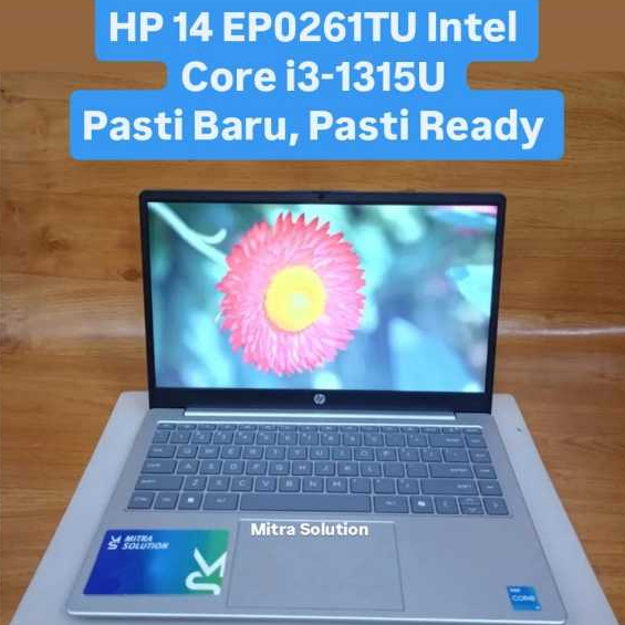 Laptop HP 14 EP0261TU Intel Core i3-1315U RAM 8GB SSD 512GB Garansi Resmi
