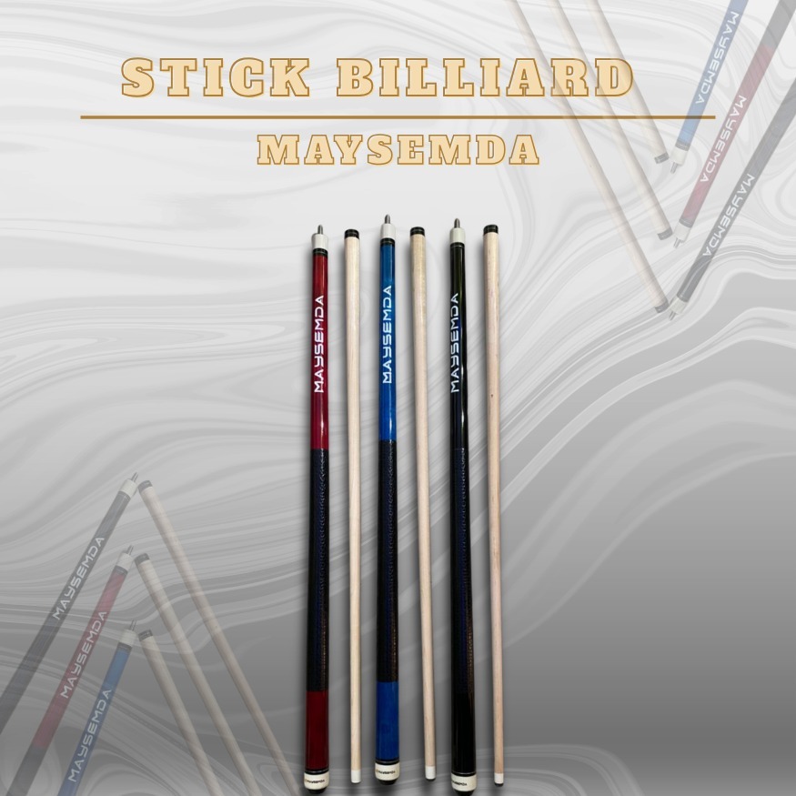 STICK BILLIARD IMPORT  MAYSEMDA UNTUK BOLA BESAR 13MM
