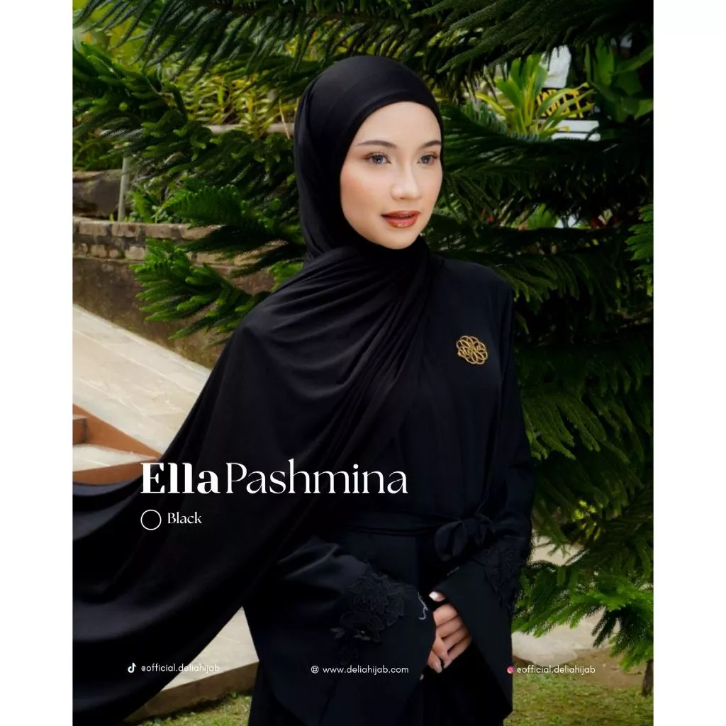 ELLA PASHMINA DELIA HIJAB KERUDUNG PASHMINA HIJAB PASHMINA