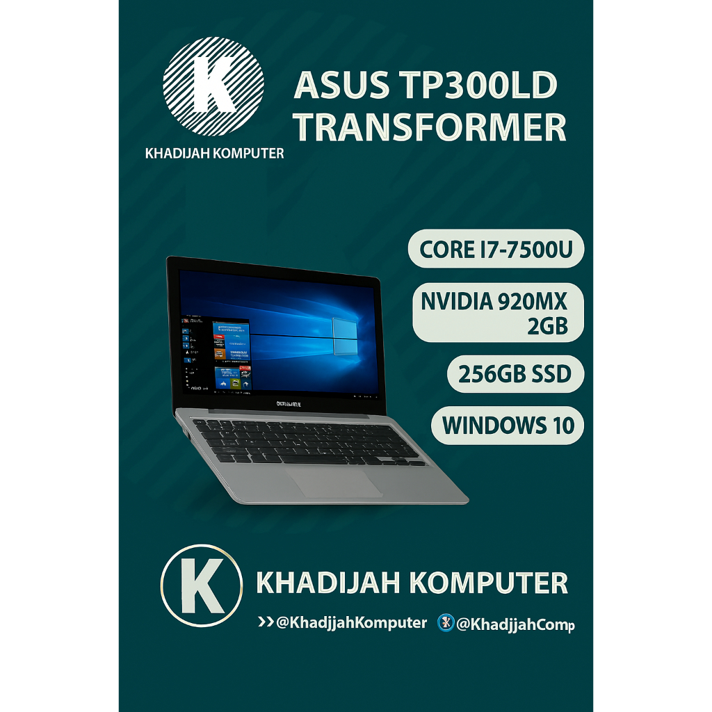Laptop Asus TP300LD Transformet Flipbook I Core i7 Gen 4 I Ram 8Gb DDR3L Ssd 256