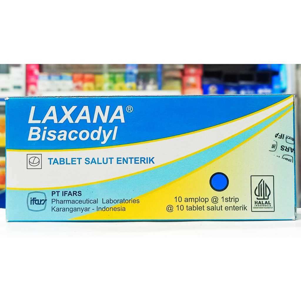 LAXANA BISACODYL 5MG (1 KOTAK ISI 100 TABLET) - MENGATASI SEMBELIT/MELANCARKAN BAB