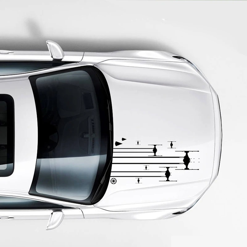 Stiker Dinding Tie Fighter, Stiker Seni Vinyl Empire Battle Rebels, Stiker Tentara Empire untuk Helm