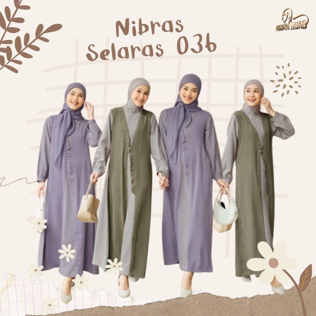 NIBRAS SELARAS 036 / NIBRAS PRIDE / GAMIS NIBRAS / GAMIS LEBARAN 2026 / GAMIS REMAJA