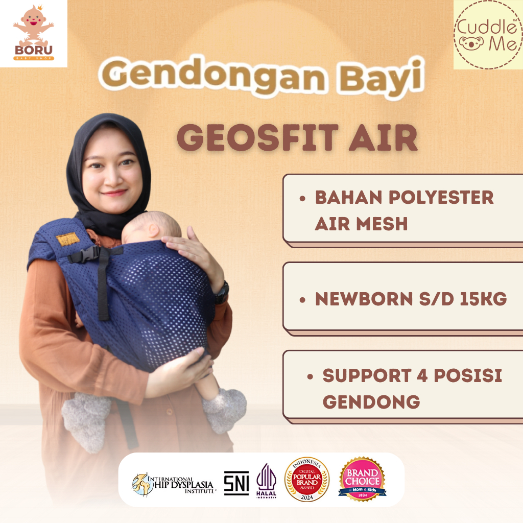CuddleMe Geosfit Gendongan Bayi M Shape Newborn