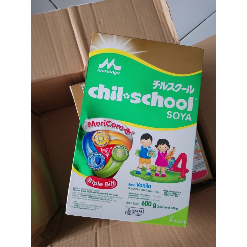 Susu chilschool soya / morinaga chil school soya tahap 4