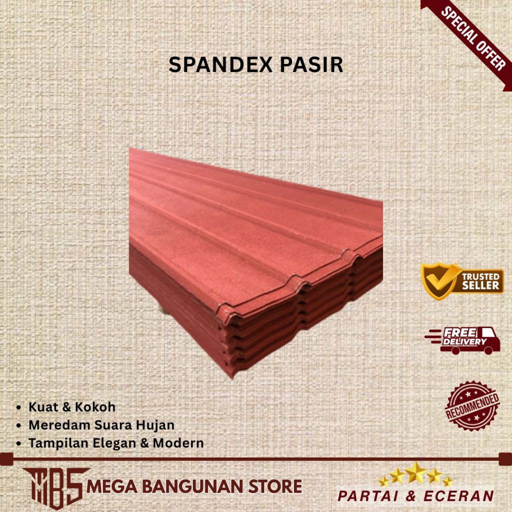 Spandek Pasir Tebal 0,35 | PER LEMBAR