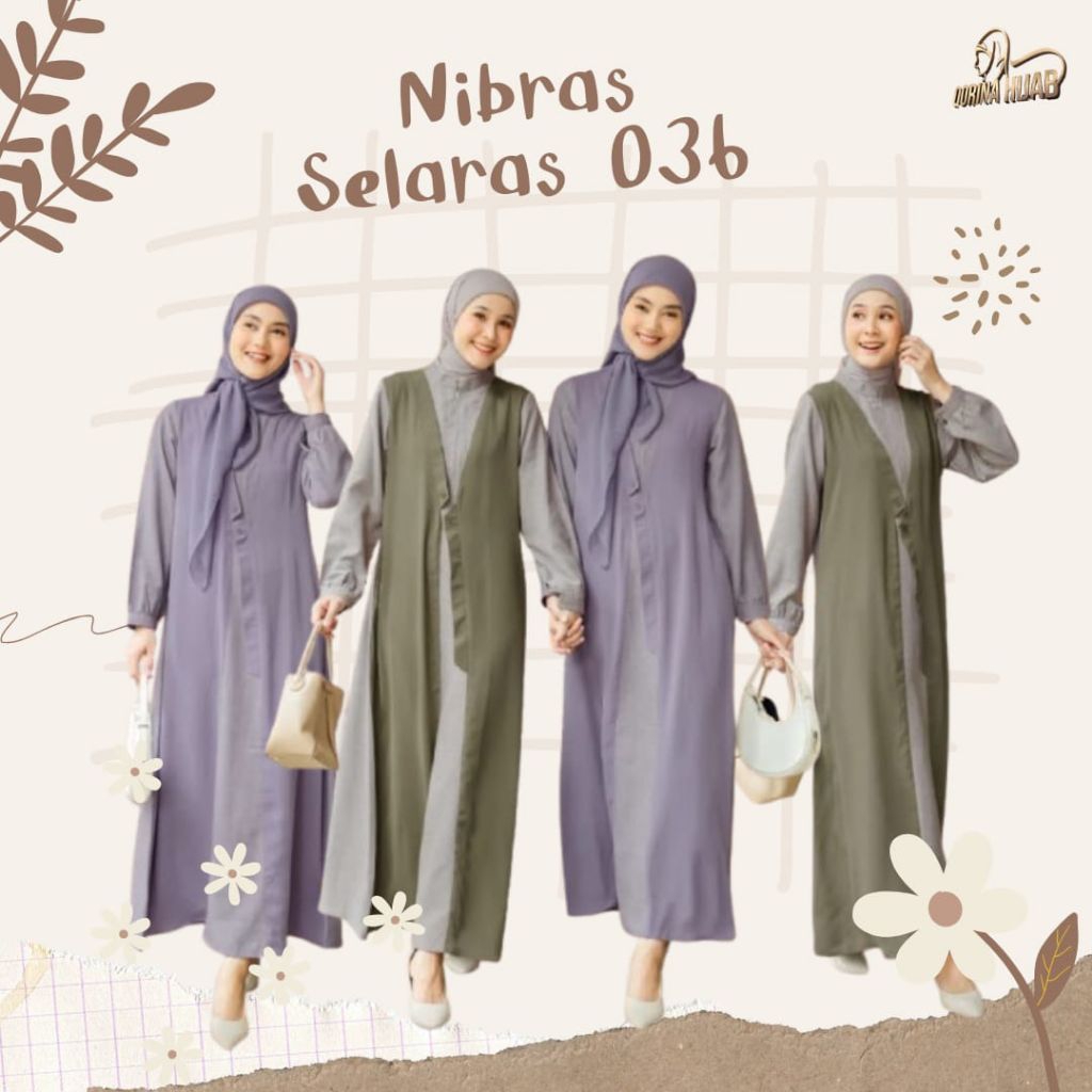 NIBRAS SELARAS 036 / GAMIS NIBRAS/ NIBRAS PRIDE 2026 / GAMIS LILAC