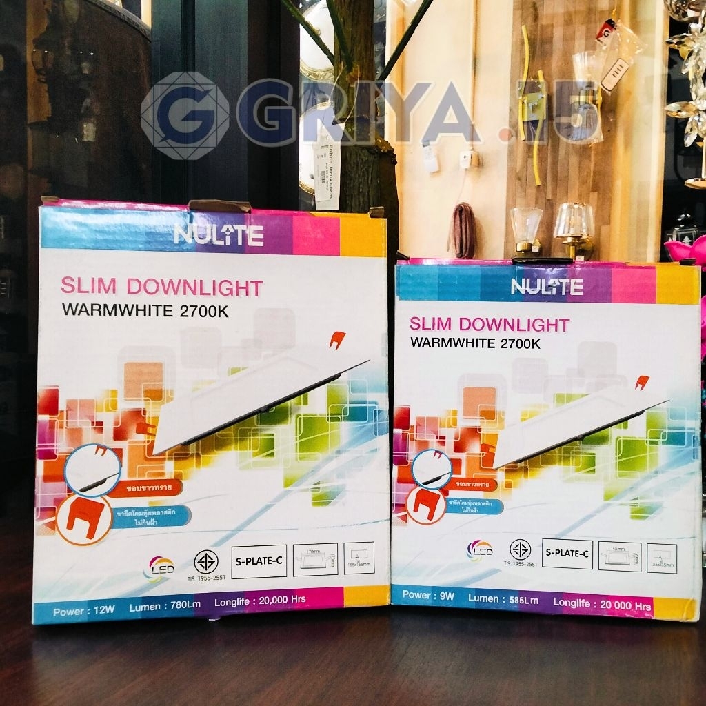 Lampu Nulite Panel Square Inbow 9 Watt / 12 Watt 2700K