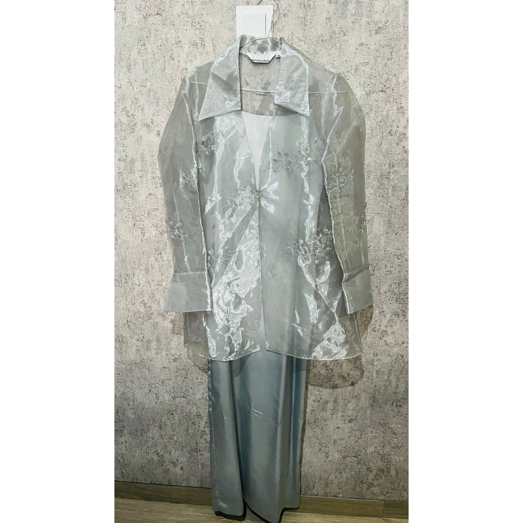 dress organza denny wirawan size m